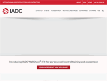 Tablet Screenshot of iadc.org